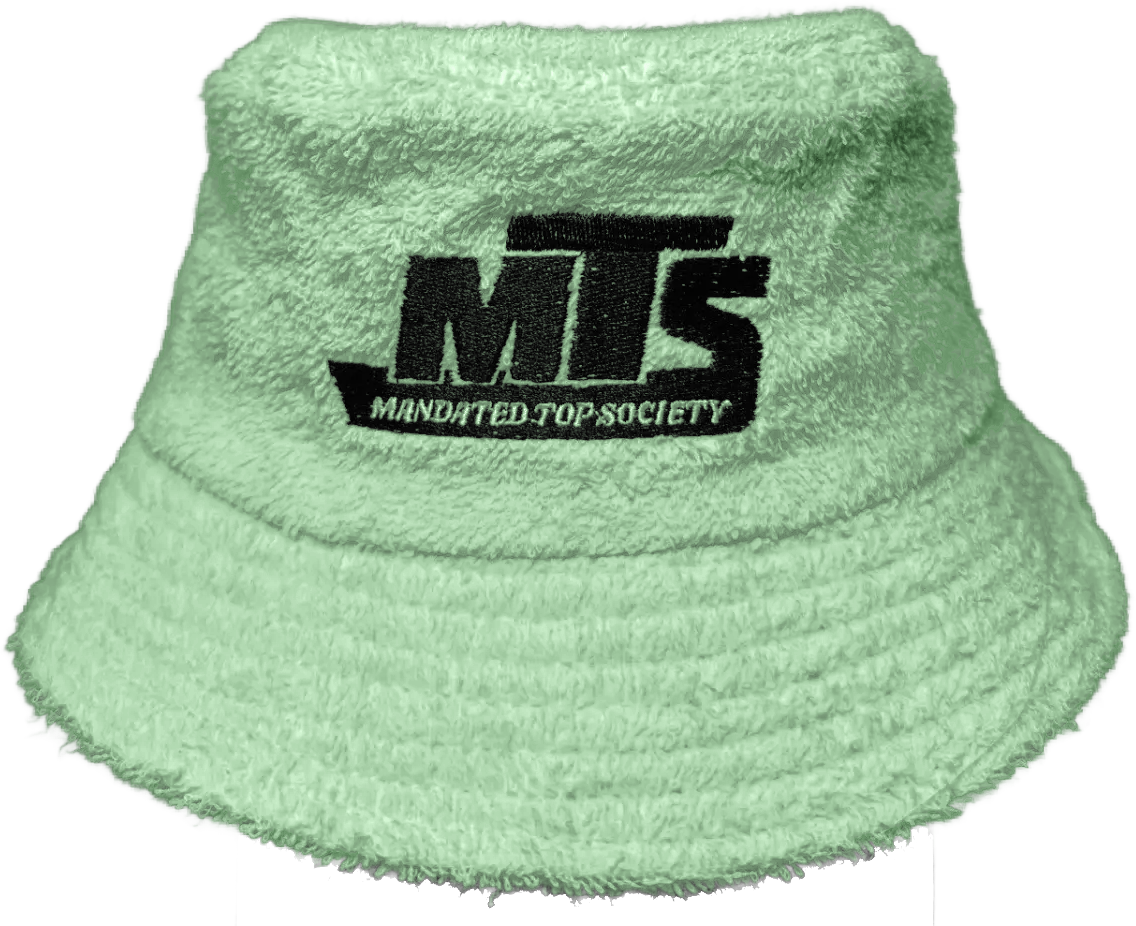 Green bucket hat